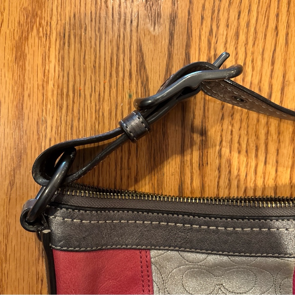 Coach Patchwork Leather & Fabric Crossbody - Pink… - image 7